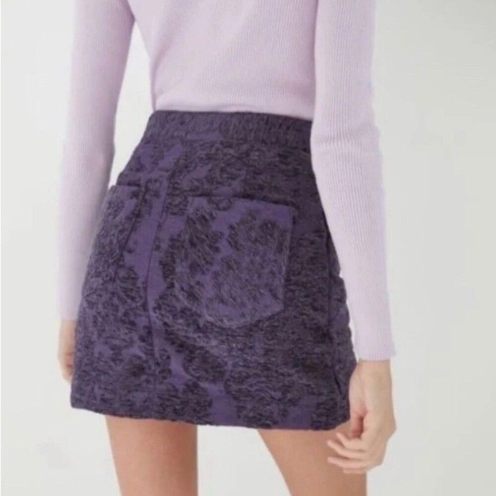 Urban Outfitters  Joan Textured Asymmetrical Mini Skirt Size M